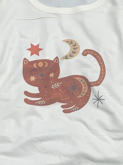 Celestial Constellations Cat Sublimation Shirt