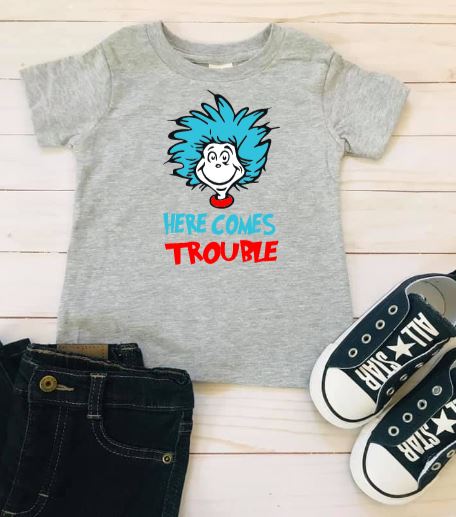 Here Comes Trouble Boy Shirt
