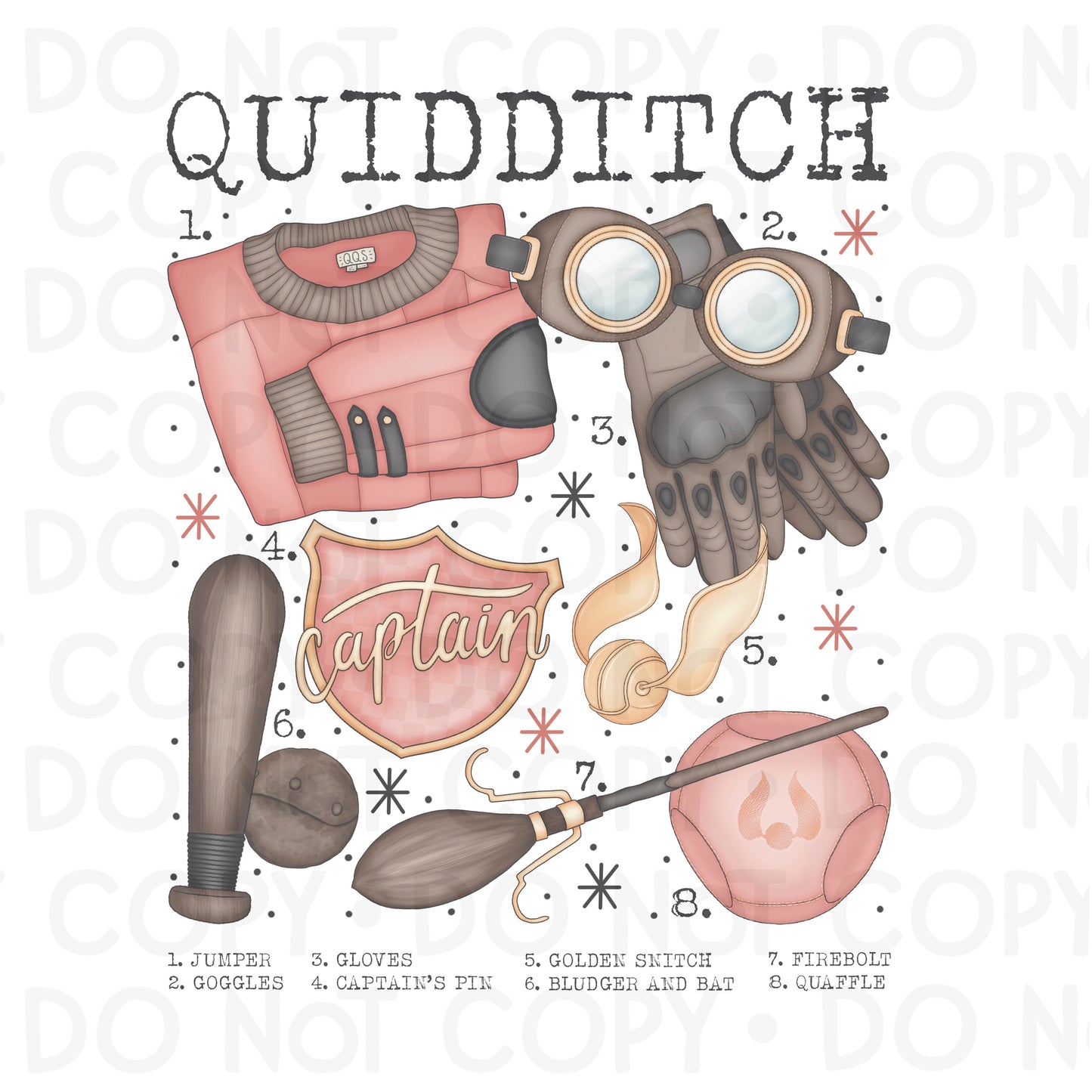 Quidditch Griffendor Sublimation Shirt