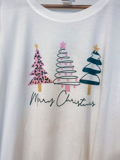 Pink Christmas Trees Shirt