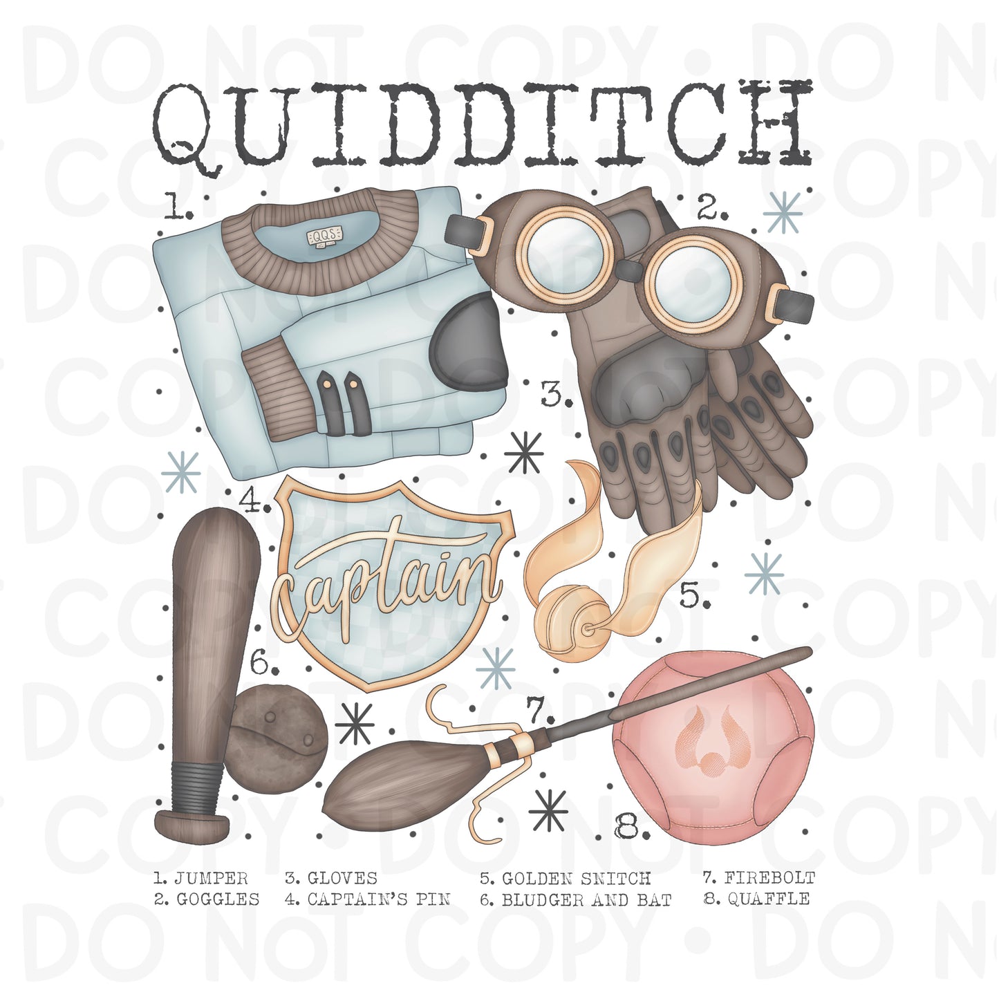 Quidditch Ravenclaw Sublimation Shirt