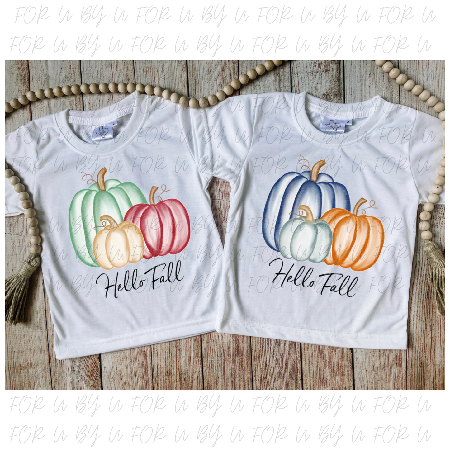 Hello Fall Pumpkins Sublimation Shirt