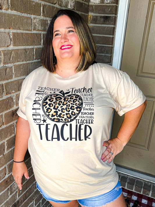 Teacher Typography Shirt
