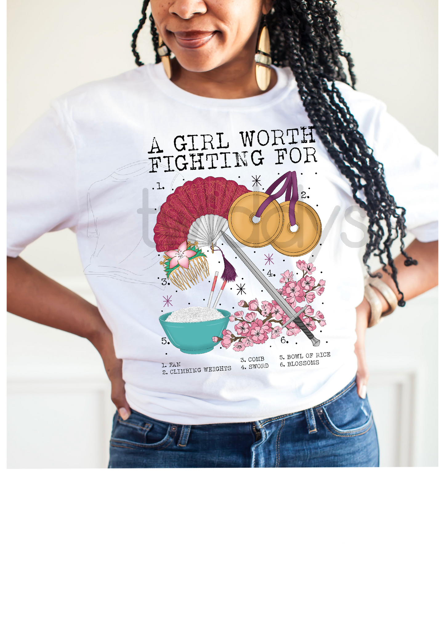 Girl Worth Fighting For Sublimation Shirt